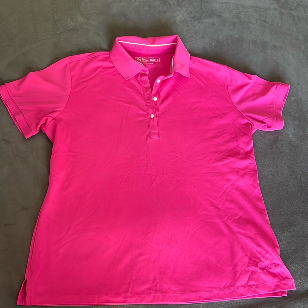 Lady Hagan golf shirt size L